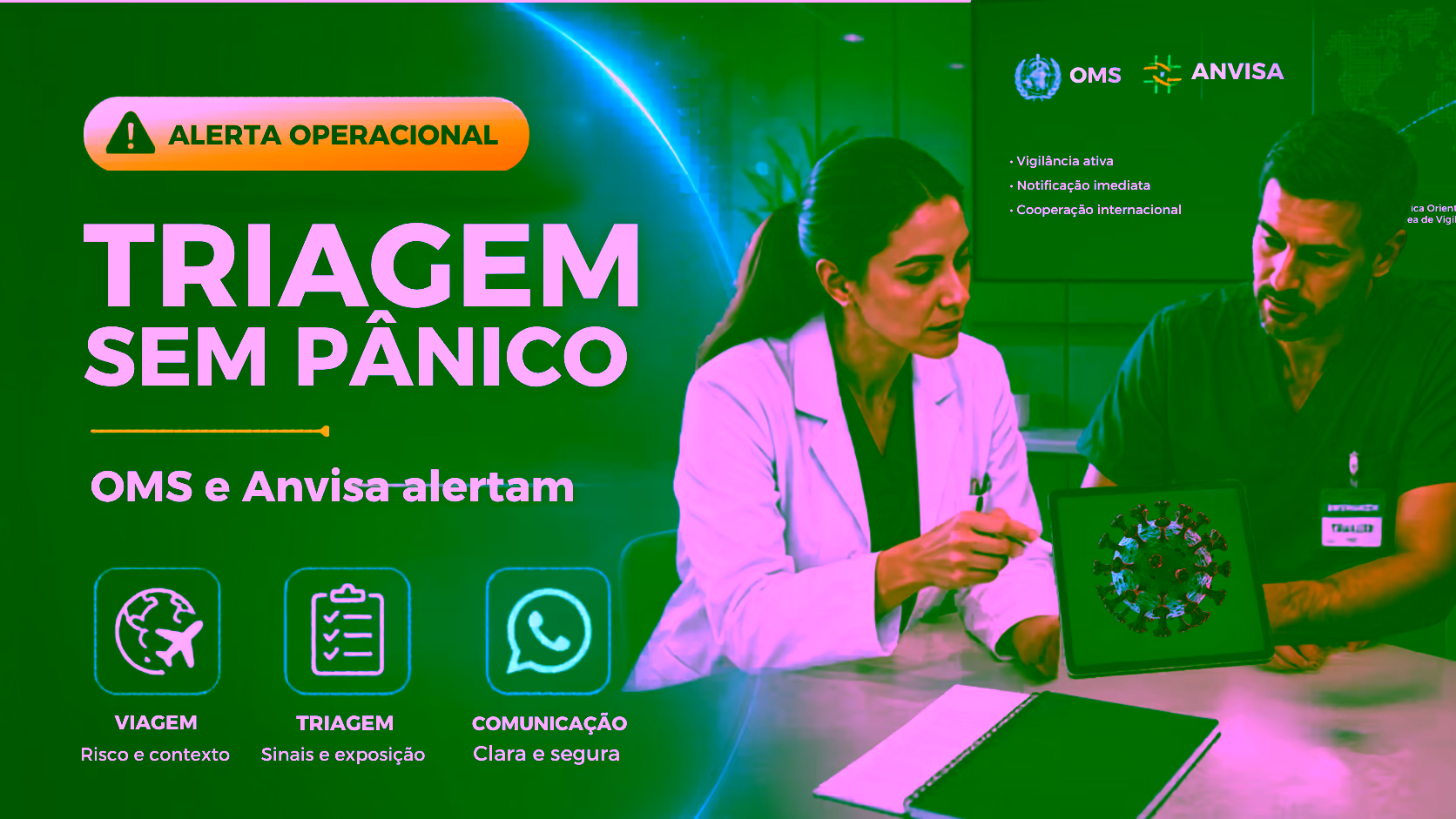 Capa do artigo: Ebola Bundibugyo: o que hospitais e clínicas devem revisar em triagem, notificação e comunicação